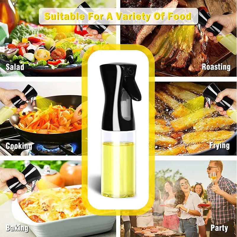 Óleo spray garrafa para churrasco cozinhar, azeite pulverizador, cozimento da cozinha, vazio, vinagre garrafa, óleo dispensador, 200 ml, 300ml